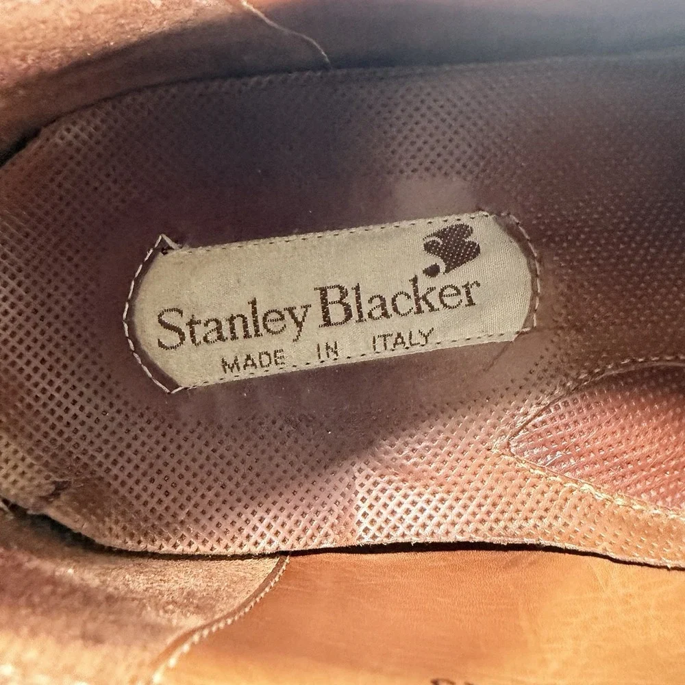 Stanley‎ Blacker Men's Brown Leather Cap Toe Monk Strap Dress Shoes Size 13 M